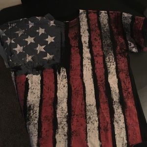 Men's X-Large Short Sleeve USA Flag Shirt