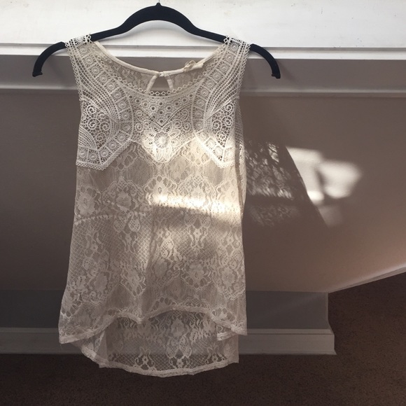 UO Lace tank bundle (black and white)