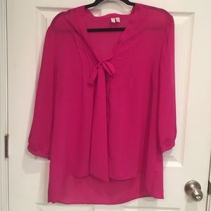 Women's Bright Pink Blouse