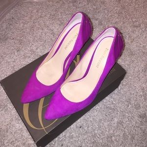 Pink Suede Enzo Angiolini Stilletos