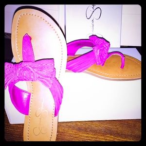 Jessica Simpson fuchsia sandals