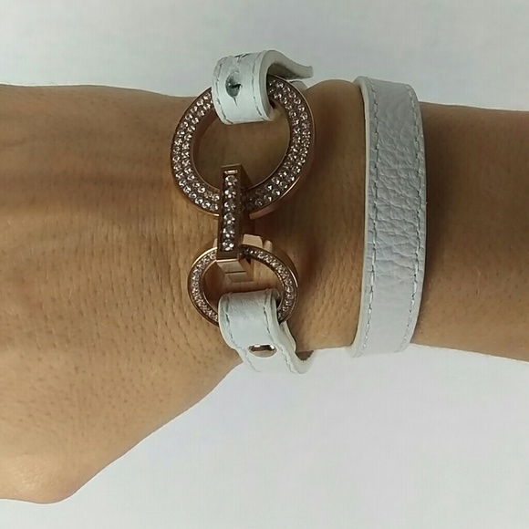 Wrap Bracelet, Rose Gold/Crystal 💚 3 for$25💚