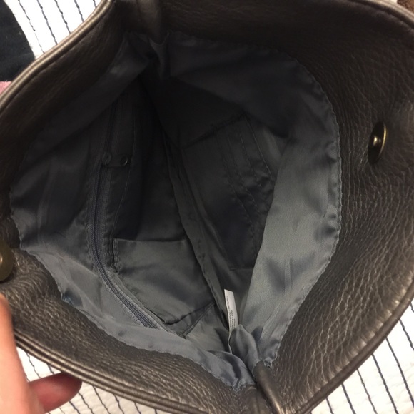 Gray Fold Over Clutch - Picture 3 of 3