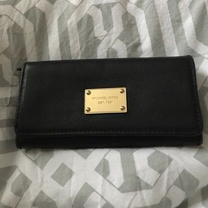 Black leather Michael Kors Wallet