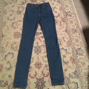 Blue straight leg jeans from Urban Outfitters