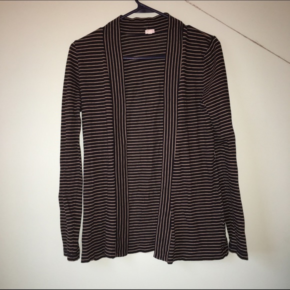 Black and Tan cardigan from J Crew