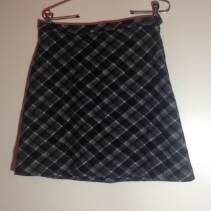 LAST DAY (donating this week) Plaid wool skirt
