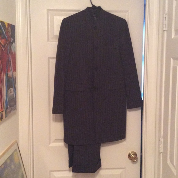 Pinstripe pantsuit. Size 8