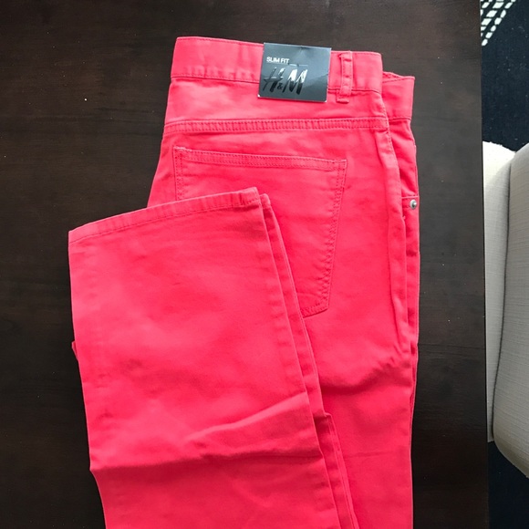 Men's Red Slim Fit Jeans (sz 32)