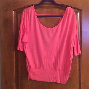 Blouse with open back