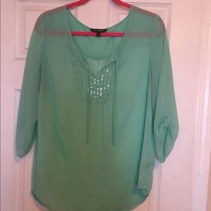 Express sheer blouse.