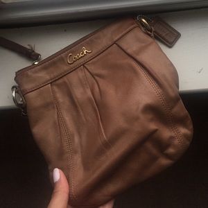 LAST CHANCE! Brown Leather Coach Shoulder Purse