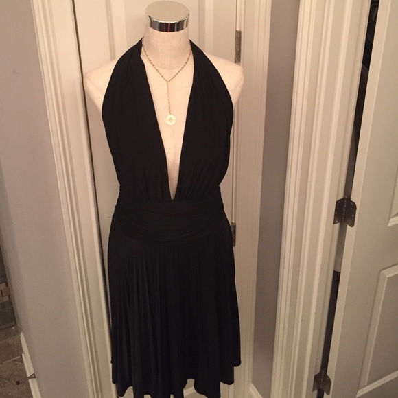 Marilyn Monroe halter open back pleated dress
