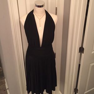 Marilyn Monroe halter open back pleated dress