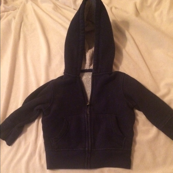 12 months sweater zip up jacket navy blue - Picture 1 of 1