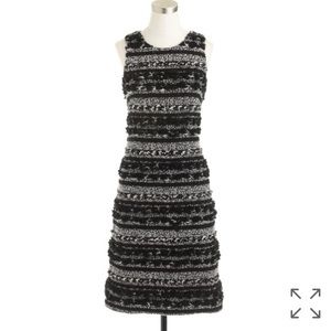 J crew collection Pom Pom tweed dress