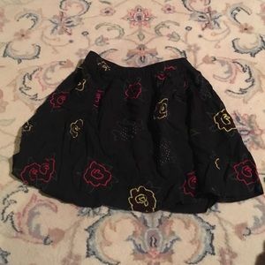 Flower pattern skirt
