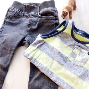 🆕 (2 items) H&M jeans & Shaun White tee