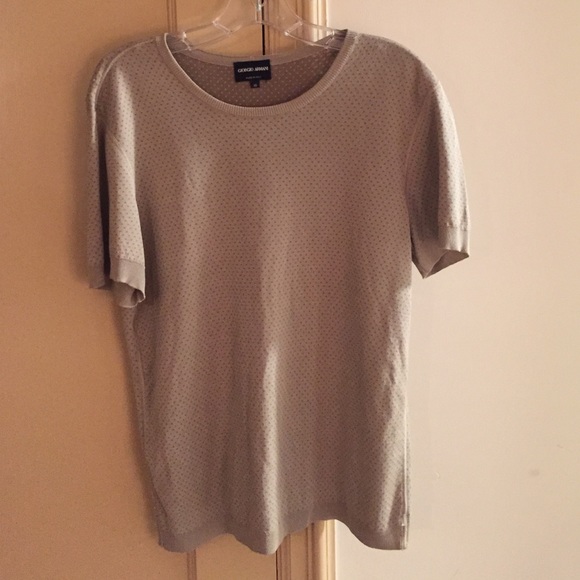 Giorgio Armani cream top, size 48 euro