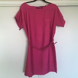 NY&C Belted Pink T-shirt Dress