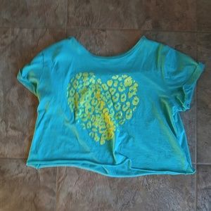 JCPenney city streets heart crop top