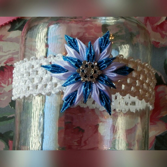 Baby/Toddler Kanzashi Snowflake Headband