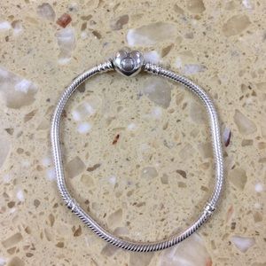 Pandora Bracelet with heart locker head.