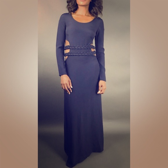 Braided Cut-Out Gown