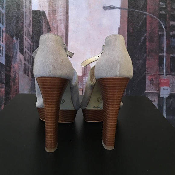 Michael Kors Suede Platform Shoes - Picture 3 of 4