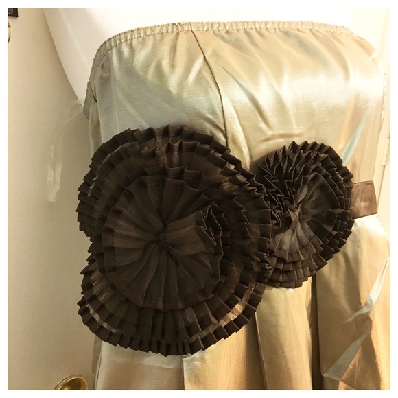 Beautiful Statement A line Dress! Elastic Back - Picture 2 of 8