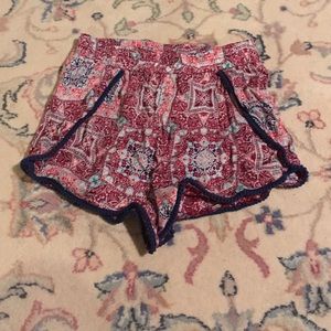 Patterned cloth shorts
