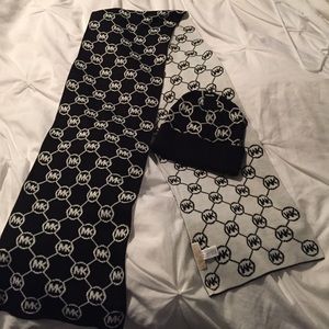 Michael Kors scarf and hat