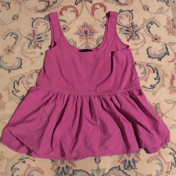 Pink flowy top