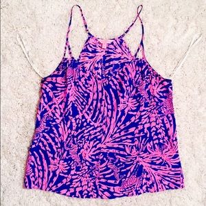 Lilly Pulitzer 100% silk tank top