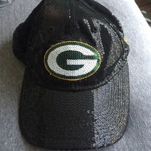 PINK Packers Sequin Hat (Perfect Condition!)