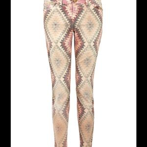 Current Elliott desert Navajo skinny jeans