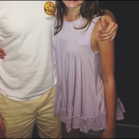 Flowy lavender top