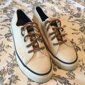 Sperry White Boat Shoes