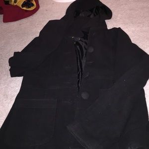 black pea coat
