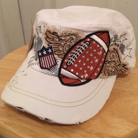White football cadet hat