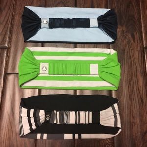 3 lululemon bang busted head bands