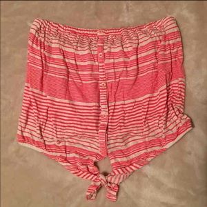 American Eagle tube top, stripes