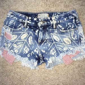 free people jean shorts