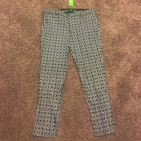 Geometric crop pant