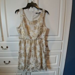 White and fold dress