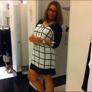 Black and white tunic