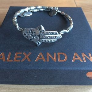 Alex and Ani Hand of Fatima Wrap bracelet
