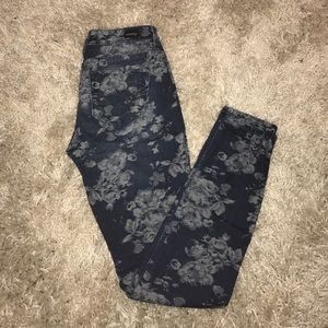 Cute floral jeans