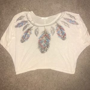 Agaci brand short sleeve crop top