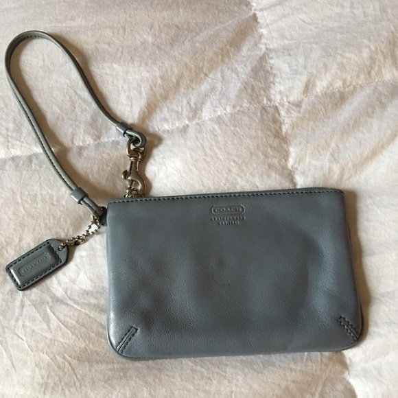 Leather Coach Wristlet